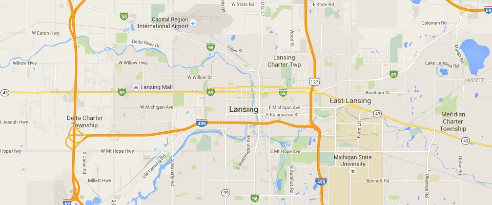 Lansing Dumpster Service Dumpster Rental Service Area Map